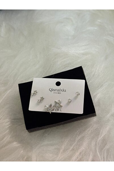 VENTİ VENTİSCA Yıldız desenlı küpe seti