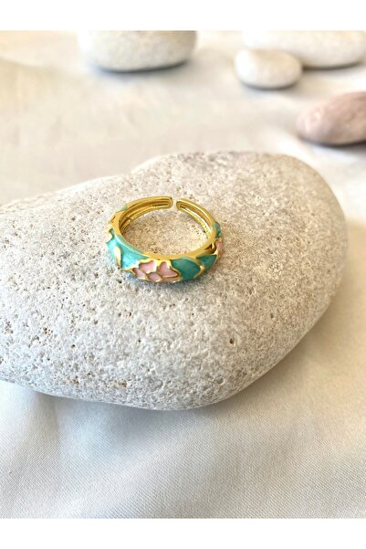 milayk Colorful Ethnic Detailed Ring