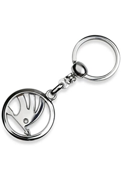STİLİX GARAGE Metal Car Keychain with Skoda Logo