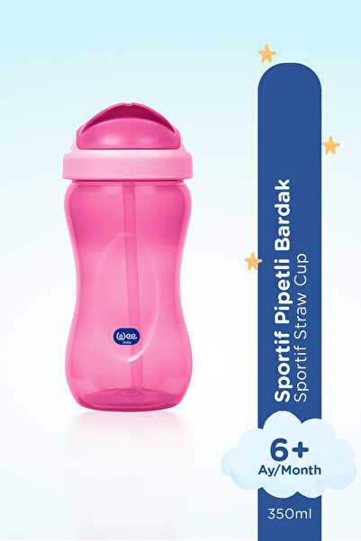 Wee Baby Pipetli Bardak 350 ml Pembe