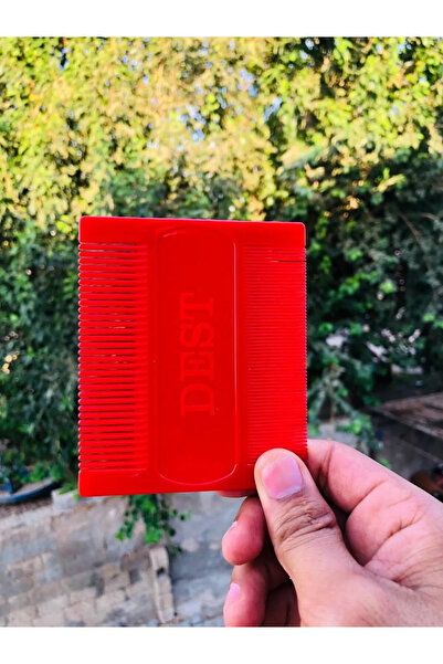 DEST Bit Tarağı Özel Dişli Plastik Sık Dişli Tarak ,3'lü Set( Sarı-kırmızı-siyah) 3 Adet