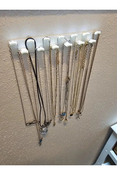 Filkorium3D Umeraș pentru colier simplu și elegant - Suport pentru colier - Umeraș pentru colier de perete - Umeraș de 13