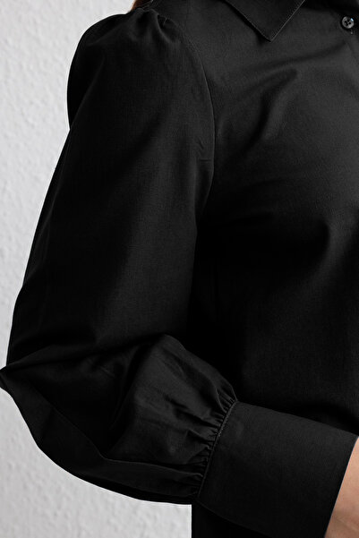 Trendyol Collection Black Shirt Twoss20Go0065