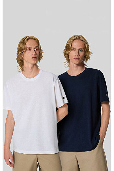 Champion Herren T-Shirt, 2er Pack - 2Pack Crew-Neck, Kurzarm, Rundhals, Baumw...