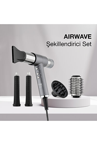 Fakir Airwave Saç Şekillendirici Set Silver
