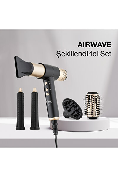 Fakir Airwave Saç Şekillendirici Set Gold