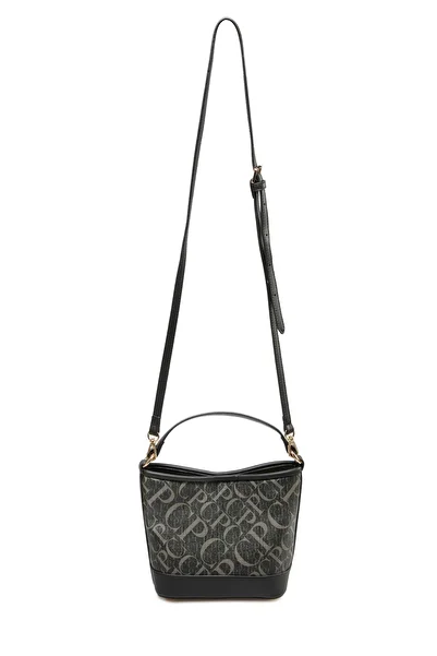 Pierre Cardin Monogram Black Women's Cross Shoulder Bag 05Po25Y2513
