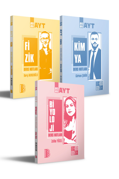 Benim Hocam Yayınları 2026 AYT Fizk - Kimya - Biyoloji Ders Notları Seti Beni...