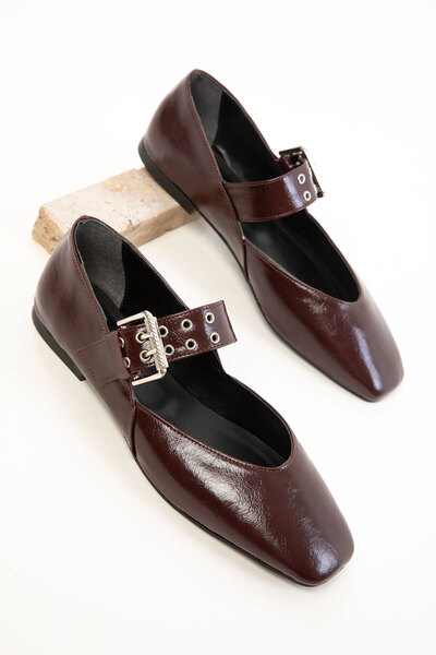 SOHO Claret Red Women's Ballerinas 20841