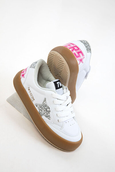 SOHO White-Fuchsia Kids Unisex Sneaker 20837