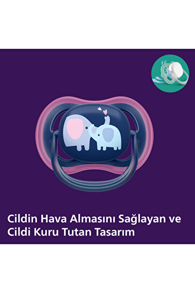 Philips Avent Ultra Air Emzik 18+ 2li Kız *6