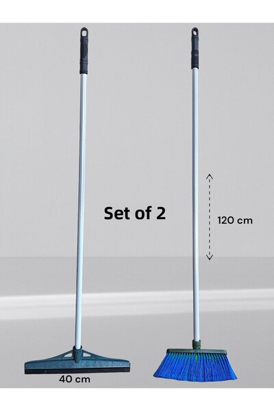 sakr hobi market ve ev gereçleri مجموعة من 2 فرشاة مكنسة كهربائية بمقبض وممسح...