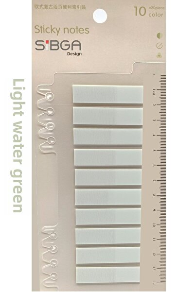 sibga tasarım Transparent Water Green Color Postit Post-It Post It. Bookmark Bookmark Postit Sticker Note Paper