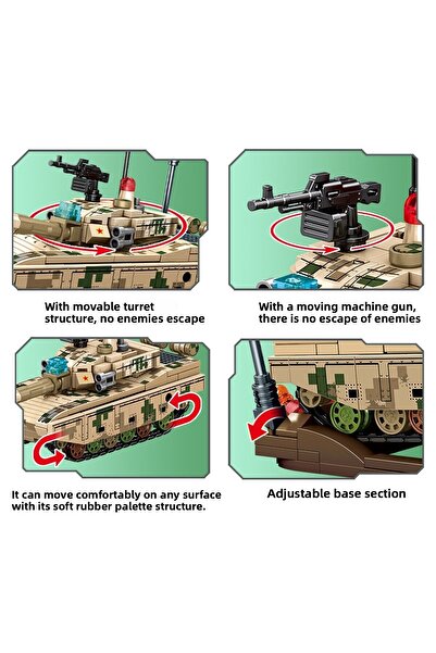 Sembo Block Type 99A Main Battle Tank Building Block Set 251 Pieces