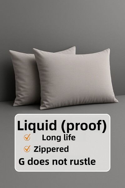 Limon Soft Pachet de 2 protectoare pentru perne rezistente la lichide cu fermoar