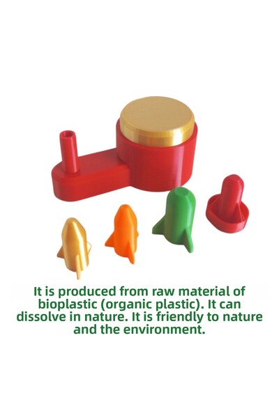 Poyraz Bioplast Air Pressure Rocket Launch Toy