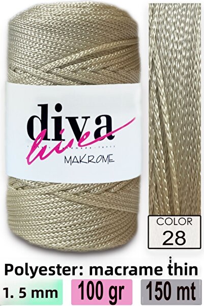 Diva İplik Σχοινί Diva Macrame 28