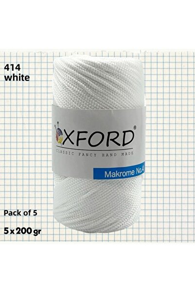Oxford İplik مجموعة من 5 قطع من البولي بروبلين البوليستر مكرامية رقم: 4-200gr...
