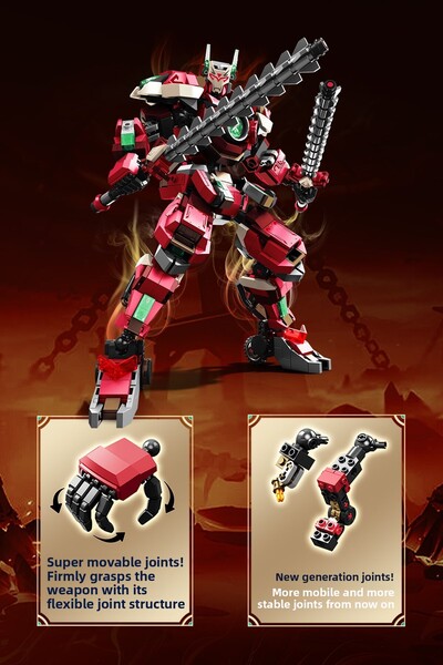 Sembo Block Crimson Bladeform Holy Warrior Building Block Set - 921 Pieces