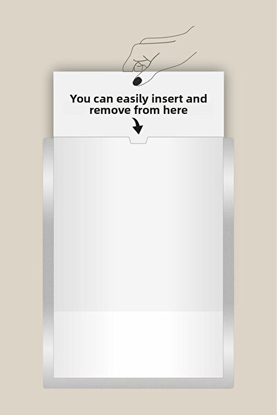 Yönline 2-Piece A4 Silver Certificate Frame Self-Adhesive Easy to Replace Foil 24X31 cm