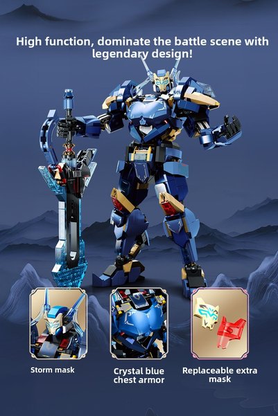 Sembo Block مجموعة مكعبات البناء IceClaw Sacred Warrior - 821 قطعة