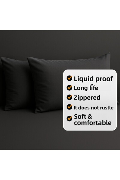 Limon Soft Pachet de 2 protectoare pentru perne rezistente la lichide cu fermoar