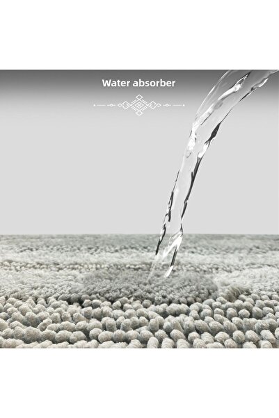 Bestekar Solvia Mint 100% Cotton 60X100 - 50X60 Soft Washable Modern Bathroom Carpet