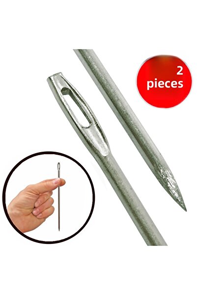ALETÇANTAM إبرة لحاف معدنية مقاس 15 سم رقم 7 إبرة خياطة سميكة - قطعتان