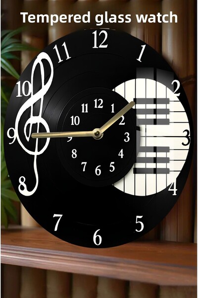 kutuTR 3D View Tempered Glass Watch Special for Music Enthusiasts – 33 cm Csdw386