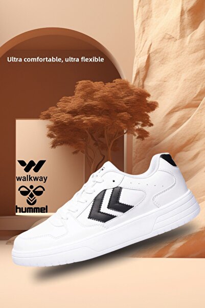 hummel 900725 Hml Kayno White-Black Lightweight Unisex Sports Shoes