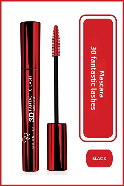 Golden Rose ماسكارا ثلاثية الأبعاد فانتاستيك لاش - ماسكارا سوداء ثلاثية الأبع...