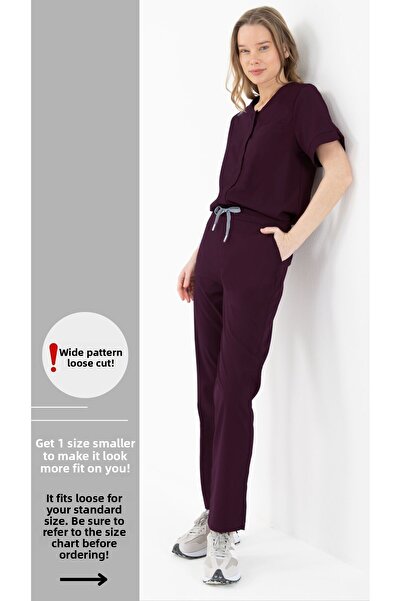 SAR TEKSTİL Uniforme chirurgicale pentru femei Refresh Plum material elastic ...
