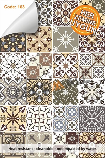 DECOMALL Folie adezivă pentru gresie și faianță, rezistentă la apă, 100 x 100...