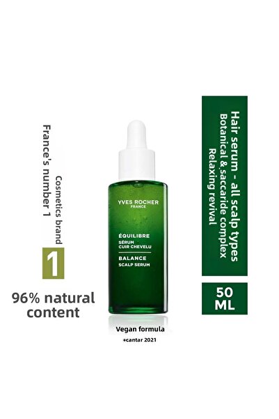 Yves Rocher Botanical Succharite Complex Hair Serum / All Hair / Equilibre - Vegan -50Ml