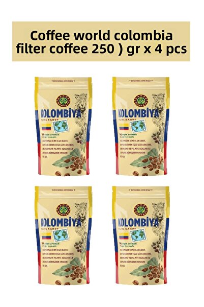 Kahve Dünyası كوفي وورلد كولومبيا قهوة مفلترة 250 جرام × 4 قطع
