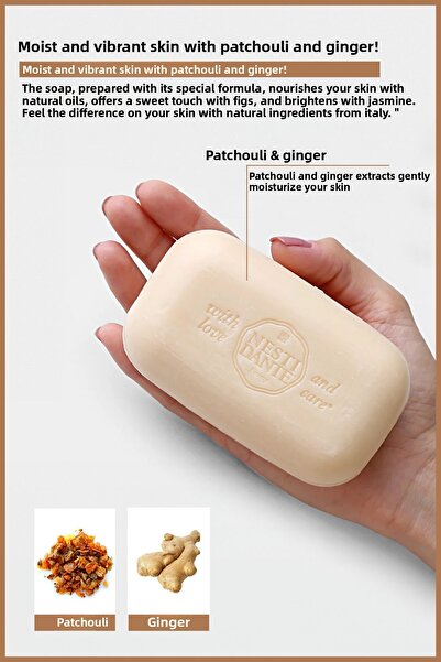 Nesti Dante صابون سادة من شيك أنيمالير برونزي ليوبارد، 250 جرام |   مرطب |   الباتشولي والزنجبيل