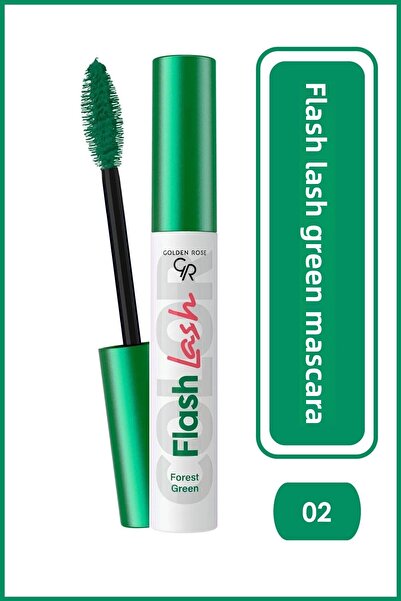 Golden Rose Flash Lash Colered Mascara No:02 Forest Green - Renkli Maskara
