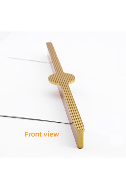 Badem10 Saral 512 mm 51,2 cm Mâner metalic auriu cu dungi pentru mobilier, sertar, dulap de bucătărie, mânere pentru uși dulapului