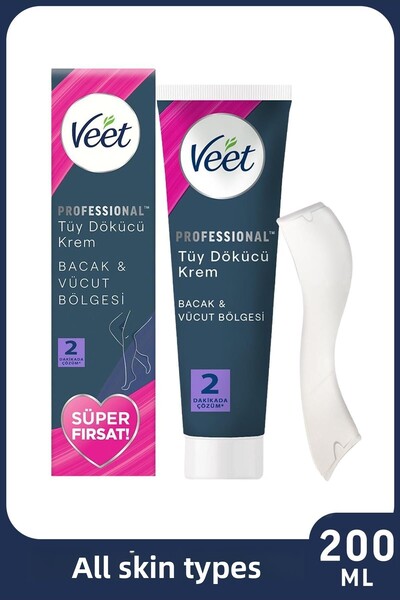 Veet Professional Depilatory Cream for All Skin Types 200 ml