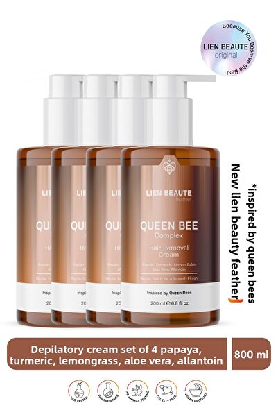 Lien Beaute مجموعة كريم إزالة الشعر كوالتيز أير كومبلكس للجنسين مكونة من 4 قطع