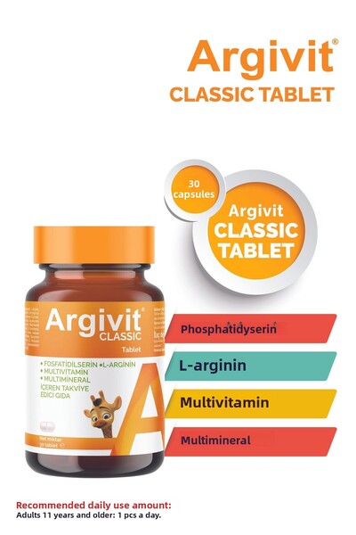 Argivit Classic l-arginine, multivitamin, multimineral 30 tablets - 3 pieces