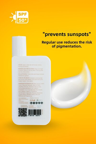 İrma Natural Children's Sunscreen Spf 50+ 50ml – Uva/Uvb Protection, with Antioxidant Content, for Sensitive Skin
