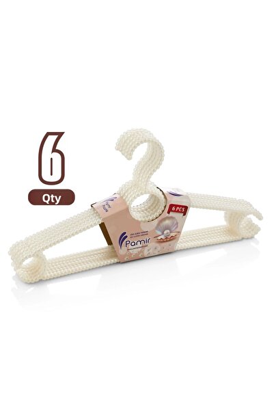 Beray 6 Pieces Pearl Hanger Clothes Hanger