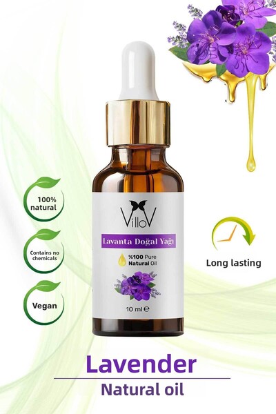 Villov زيت اللافندر العطري المعصور على البارد 100% زيت اللافندر العطري النقي ...