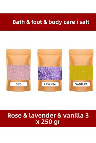 E.M.S AVM ملح الاستحمام بزيت الورد واللافندر والفانيليا وحوض الاستحمام وملح ا...