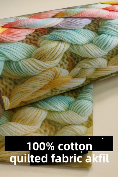 MEKİK MANİFATURA 100% Cotton 3D Bedding Cover Akfi̇l Fabric