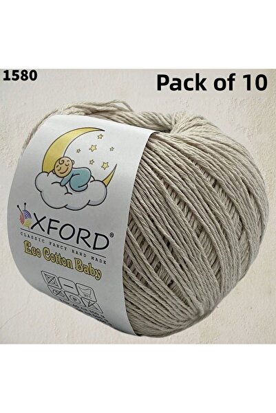 Oxford İplik عبوة من 10 خيوط قطنية رقيقة للأطفال - خيوط قطنية رقيقة - كروشيه ...