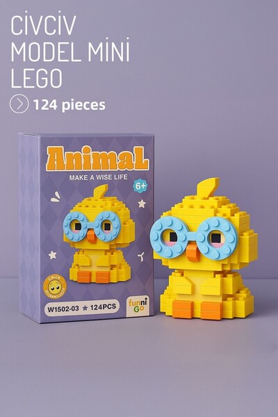 Nandy Home لعبة بناء مجسمة ثلاثية الأبعاد لشخصية الكتكوت