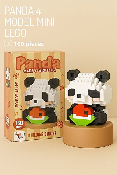 Nandy Home Panda 4 Model Character Figure 3D Building Toys