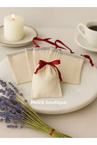 MEKİK BUTİK 10 قطع من أكياس القماش الساتان باللون الأحمر الداكن مقاس 10x15 - ...